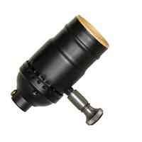 Satco Full Range 1/8 IPS Screw Terminal Dark Antique Brass Turn Knob Dimmer Socket