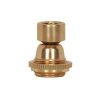 Satco 1.5" Large Unfinished Solid Brass Hang Straight Swivel