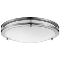 Sunlite 15 watt 120 volt CCT Selectable Brushed Nickel Indoor LED Flush Mount Fixture