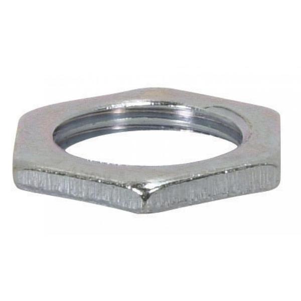 3/8 IP Silver Zinc Plated Steel Locknut