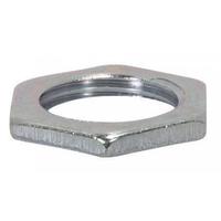 Satco 3/8 IP Silver Zinc Plated Steel Locknut