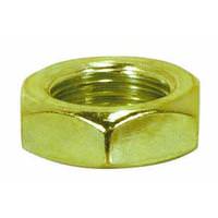 Satco Hexagon 1/8 IP Brass Plated Steel Locknut