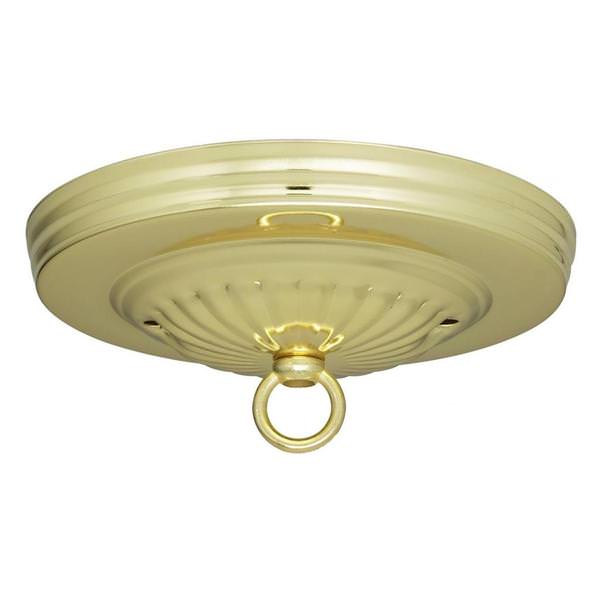 5" Brass Ribbed Canopy Kit