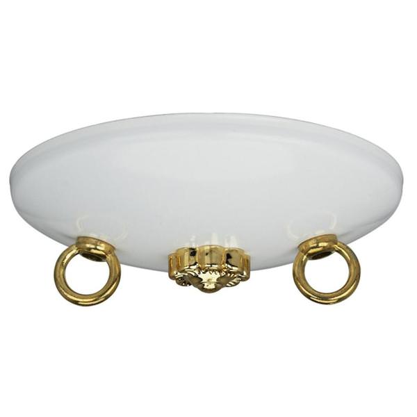 5" White Bath Swag Canopy Kit