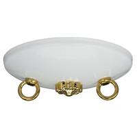 Satco 5" White Bath Swag Canopy Kit