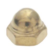 Satco Brass Plated 8/32 Steel Cap Nut
