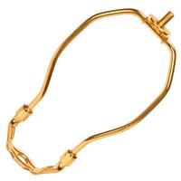 Satco 7" Polished Brass 1/4-27 Steel Light Duty Harp