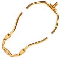 Satco 13" Polished Brass 1/4-27 Steel Light Duty Harp