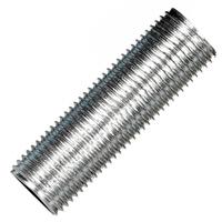 Satco 1.3" 1/8 IP Zinc Plated Silver Steel Nipple