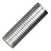 Satco Zinc Plated 1/4 IP Silver Steel Nipple