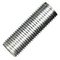 Satco 6" Zinc Plated 1/4 IP Silver Steel