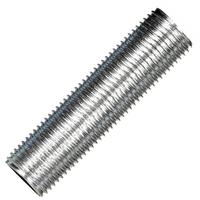 Satco 2" 1/8 IP Zinc Plated Silver Steel Nipple