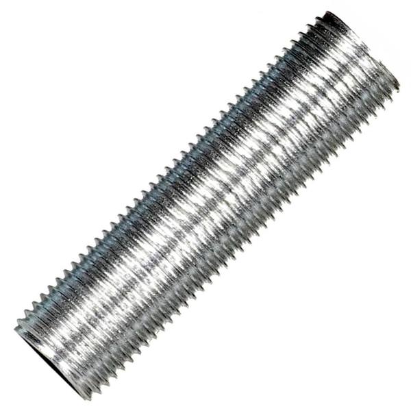 5" Zinc Plated 1/8 IP Silver Steel Nipple