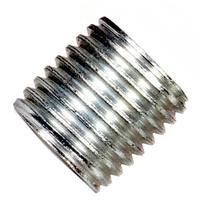 Satco Zinc Plated 1/4 IP Silver Steel Nipple