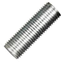 Satco 1.5" 1/4 IP Zinc Plated Silver Steel Nipple