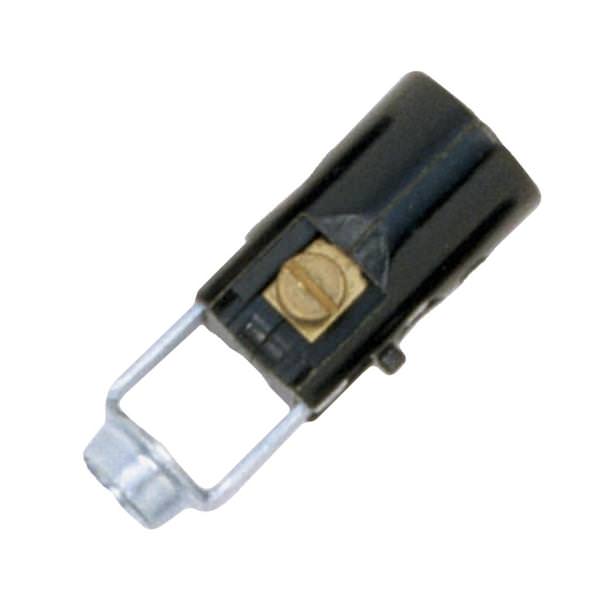 2" Phenolic 75 watt 1/8 IP Black Candelabra Socket