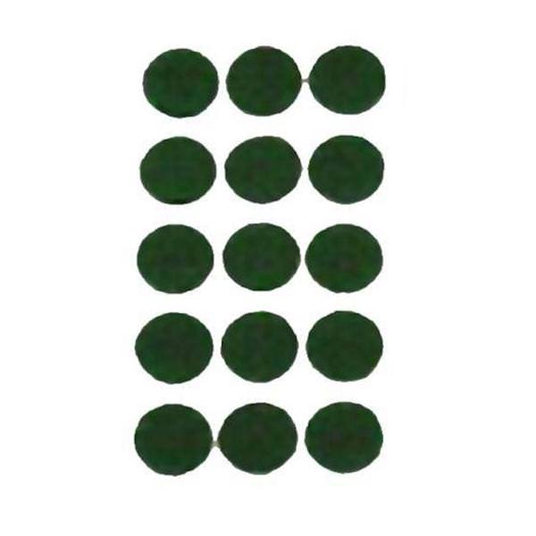 0.5" Green Felt Circles (1000 Pack)