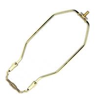 Satco 8.5" Heavy Duty 1/8 IP Polished Brass Lamp Harp