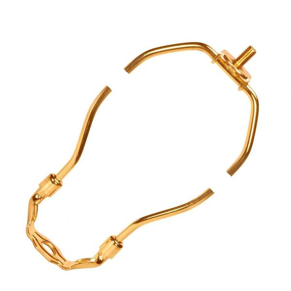 9.5" Heavy Duty Polished Brass Steel Lamp Harp
