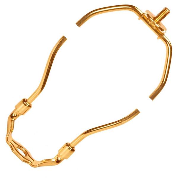10.5" Heavy Duty Polished Brass Lamp Harp