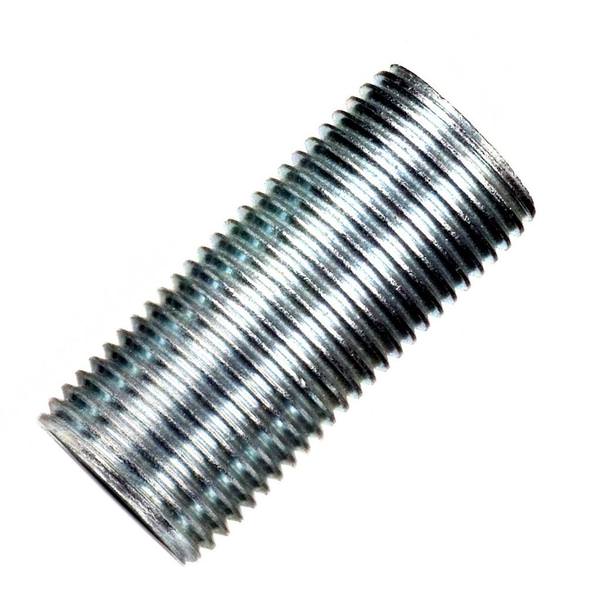1.5" 3/8 IP Zinc Plated Silver Steel Nipple