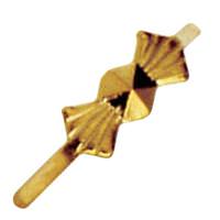 Satco 0.4" Gold Bow-Tie Clip