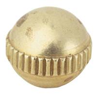 Satco 0.4" Knurled Burnished Lacquered Brass Ball