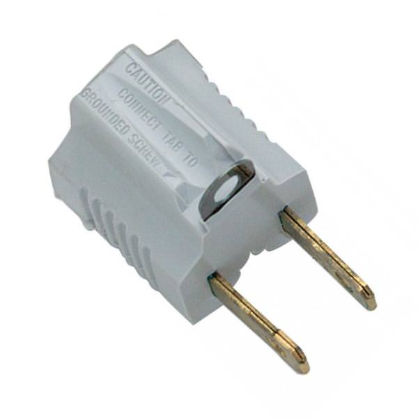 White Polarized Adapter with Ground Clip