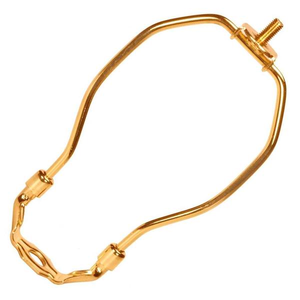 7" Heavy Duty Polished Brass  Lamp Harp