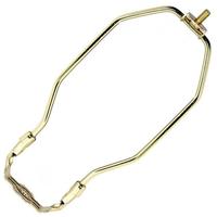 Satco 8" Heavy Duty Polished Brass Steel Lamp Harp