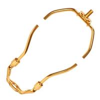 Satco 9" Heavy Duty 1/8 IP Polished Brass Steel Lamp Harp