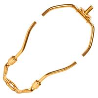 Satco 12" Heavy Duty Polished Brass Lamp Harp