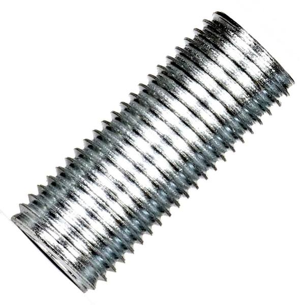 1.3" Zinc Plated 1/4 IP Silver Steel Nipple