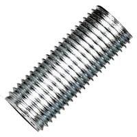 Satco 1.3" Zinc Plated 1/4 IP Silver Steel Nipple