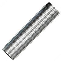 Satco 6.3" 1/8 IP Zinc Plated Silver Steel Nipple