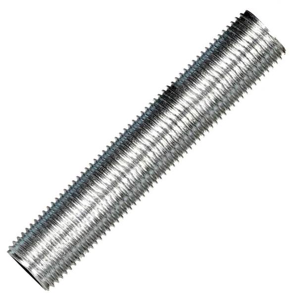 2.1" 1/8 IP Zinc Plated Silver Steel Nipple