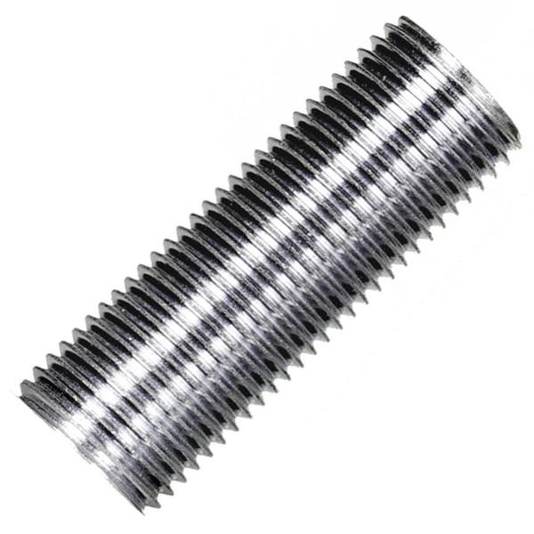 11.5"1/8 IP  Zinc Plated Silver Steel Nipple