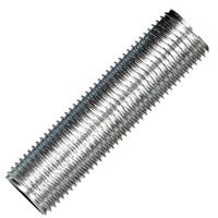 Satco 3.8" 1/8 IP Zinc Plated Silver Steel Nipple