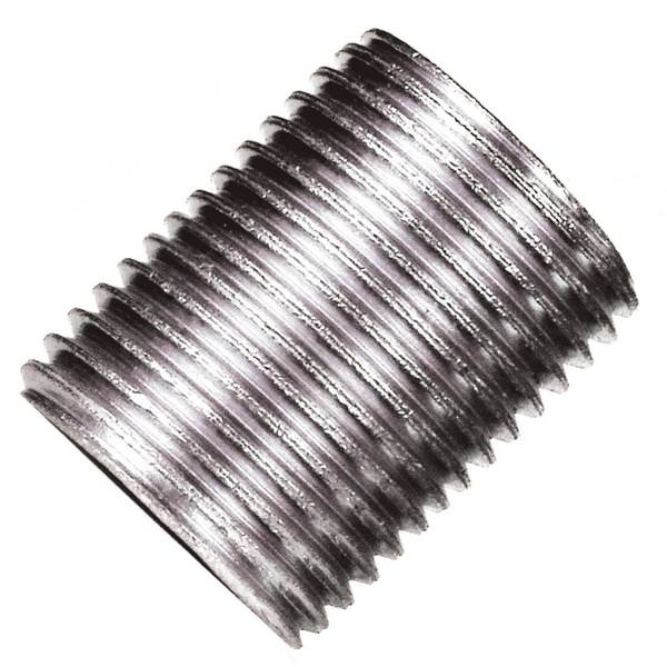 0.8" Zinc Plated Silver Steel Nipple