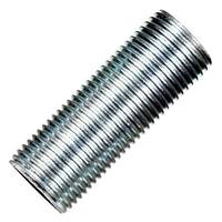 Satco 1.8" 3/8 IP Zinc Plated Silver Steel Nipple