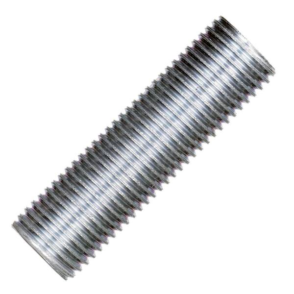 1.8" 1/4 IP Zinc Plated Silver Steel Nipple