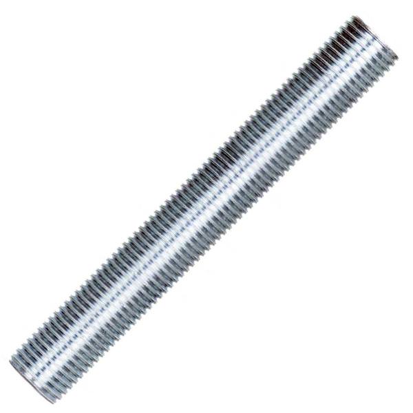 3.3" 1/4 IP Zinc Plated Silver Steel Nipple