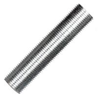 Satco 3" 3/8 IP Zinc Plated Silver Steel Nipple