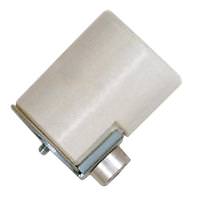 Satco Medium Base Glazed 1/8 IPS White Porcelain Socket with Side Outlet And Bushing