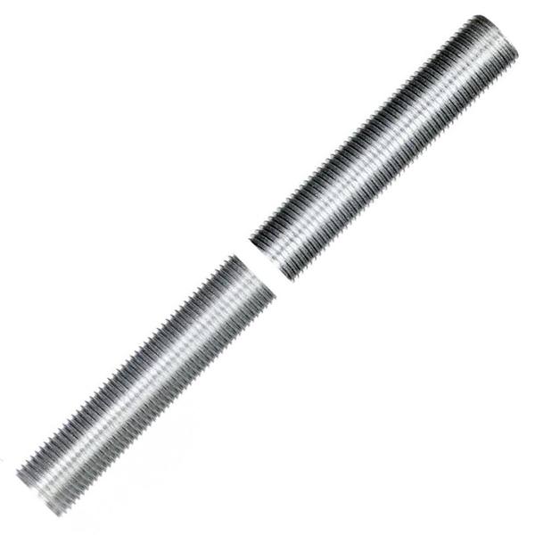 5.8" Zinc Plated Silver Steel Nipple