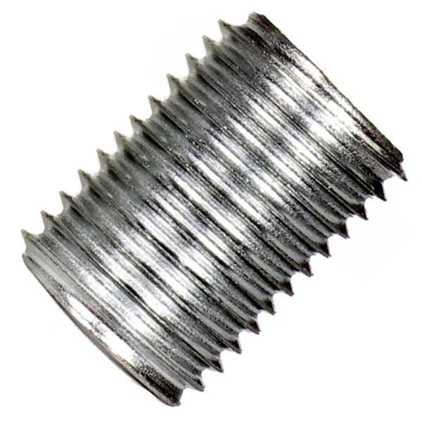 0.6" Zinc Plated 1/4 IP Silver Steel Nipple
