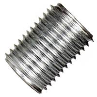Satco 0.6" Zinc Plated 1/4 IP Silver Steel Nipple