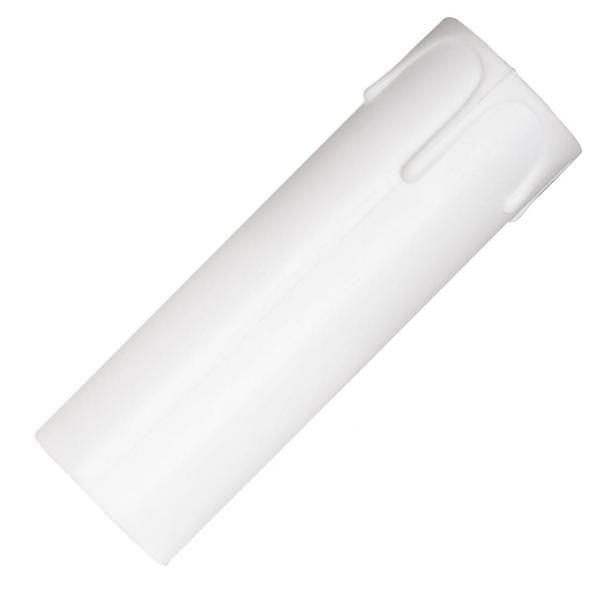 4" White Plastic Drip Candle Cover