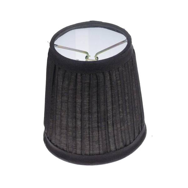 Black 4" Round Clip On Shade