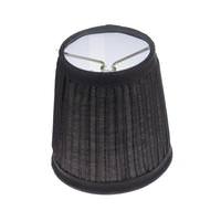 Satco Black 4" Round Clip On Shade